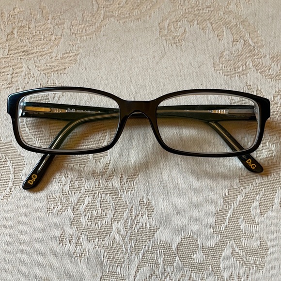 Dolce & Gabbana D & G black/clear prescription frames in EUC - Picture 1 of 13